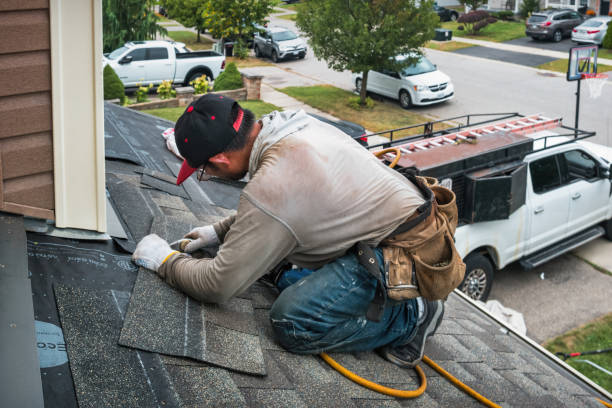 Professional Roof Inspection technician working in Pennville, IN
